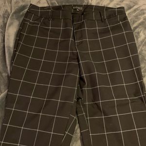 Eloquii black windowpane Pants
